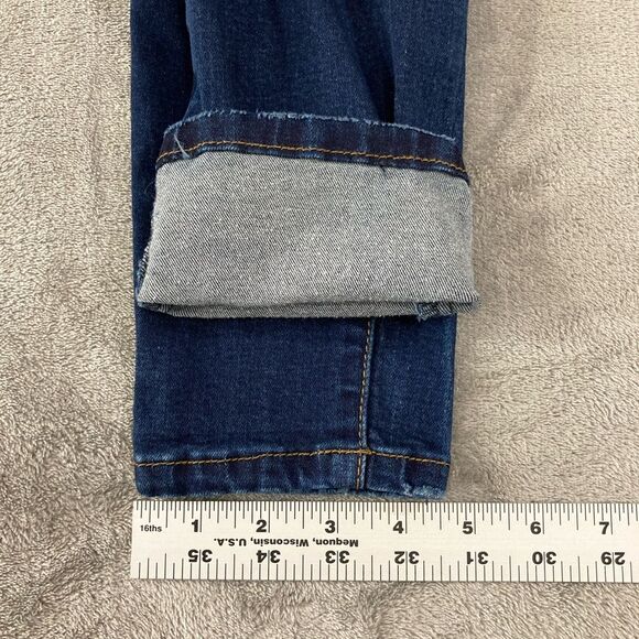 Kancan Jeans Women’s 1/24 Blue Distressed Denim Low Rise Skinny Leg Casual - Picture 11 of 11